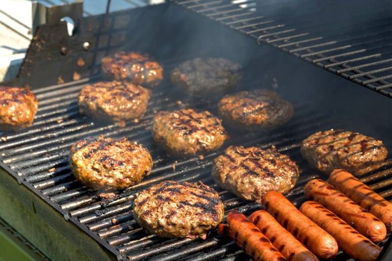 Burgers on the grill Burgers on the grill