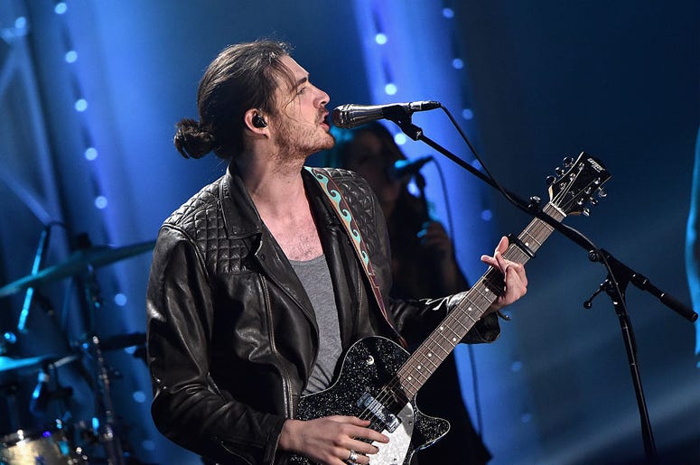 Singer Hozier performs onstage during the VH1 Big Music in 2015 Singer Hozier performs onstage during the VH1 Big Music in 2015