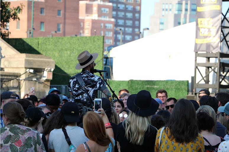 Chris Carrabba of Dashboard Confessional Performs at ALT 92.3's Summer Open Set 2