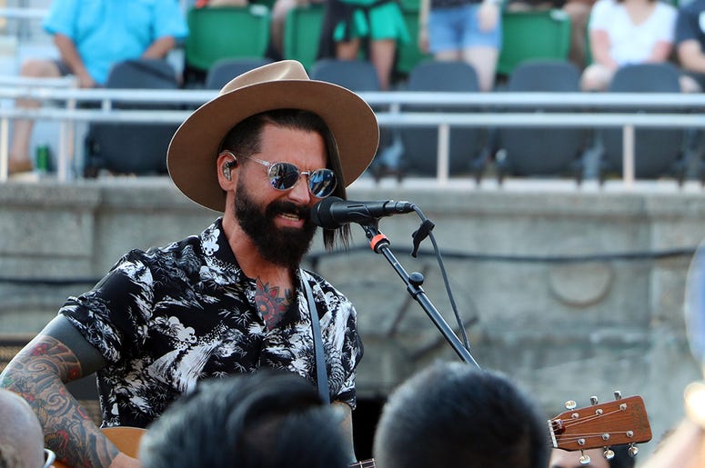 Chris Carrabba of Dashboard Confessional Performs at ALT 92.3's Summer Open Set 2