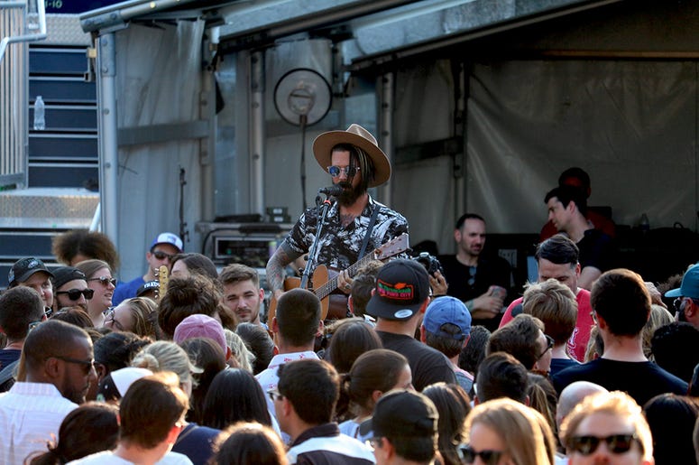 Chris Carrabba of Dashboard Confessional Performs at ALT 92.3's Summer Open Set 2