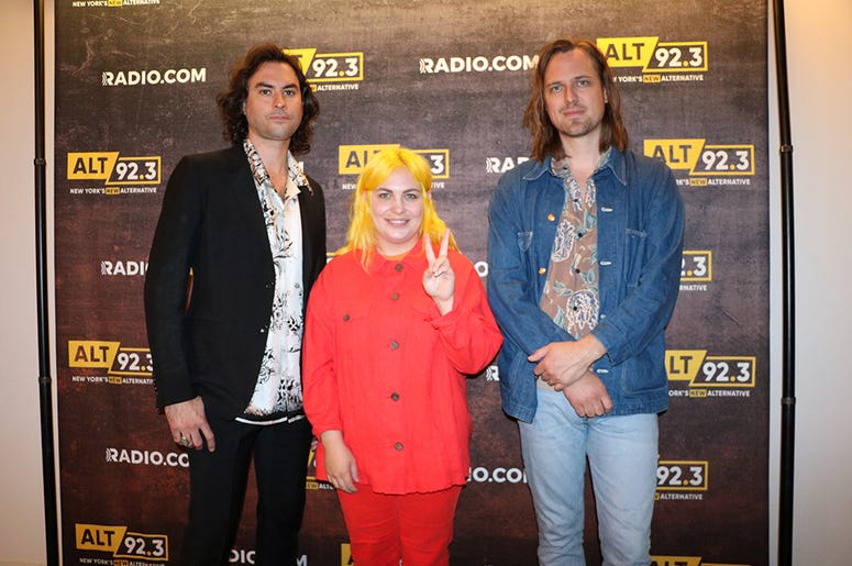Jonathan, Charity, and Matt of The Head and the Heart meet fans in the RADIO.COM Theatre in NYC after their ALT 92.3 Pop Up Session on May 17, 2019