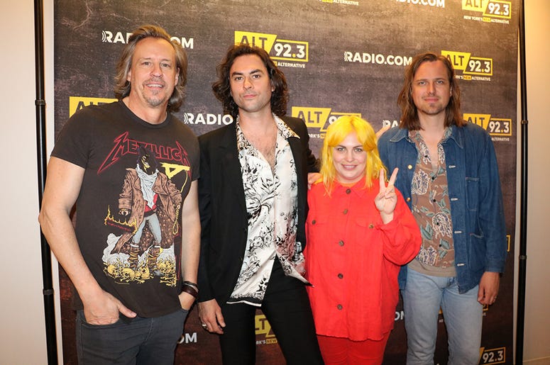 Jonathan, Charity, and Matt of The Head and the Heart meet fans in the RADIO.COM Theatre in NYC after their ALT 92.3 Pop Up Session on May 17, 2019