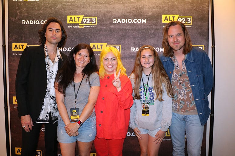 Jonathan, Charity, and Matt of The Head and the Heart meet fans in the RADIO.COM Theatre in NYC after their ALT 92.3 Pop Up Session on May 17, 2019