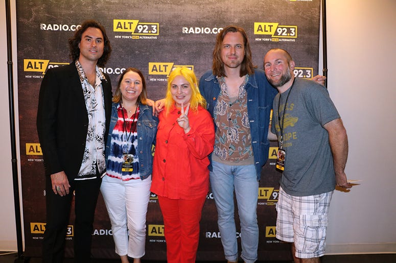 Jonathan, Charity, and Matt of The Head and the Heart meet fans in the RADIO.COM Theatre in NYC after their ALT 92.3 Pop Up Session on May 17, 2019