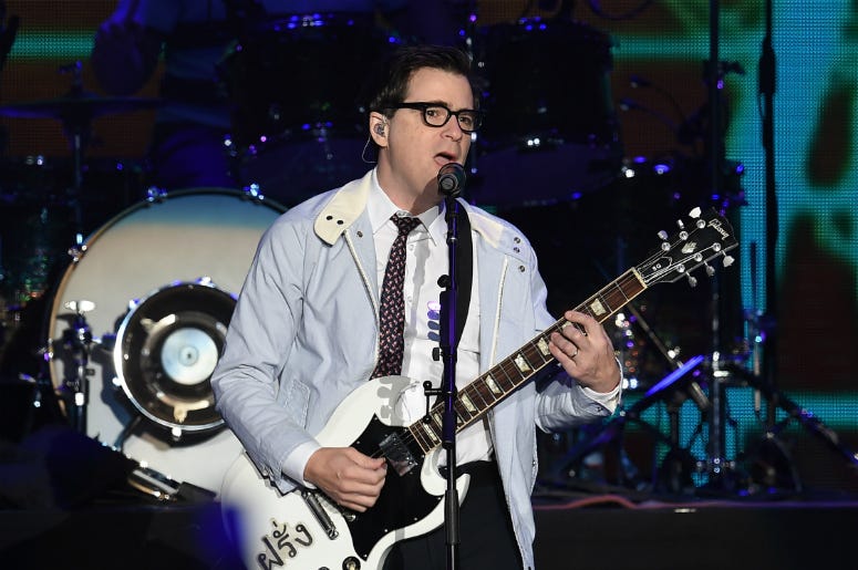 Rivers Cuomo of Weezer performs onstage during KROQ Almost Acoustic Christmas 2017 Rivers Cuomo of Weezer performs onstage during KROQ Almost Acoustic Christmas 2017