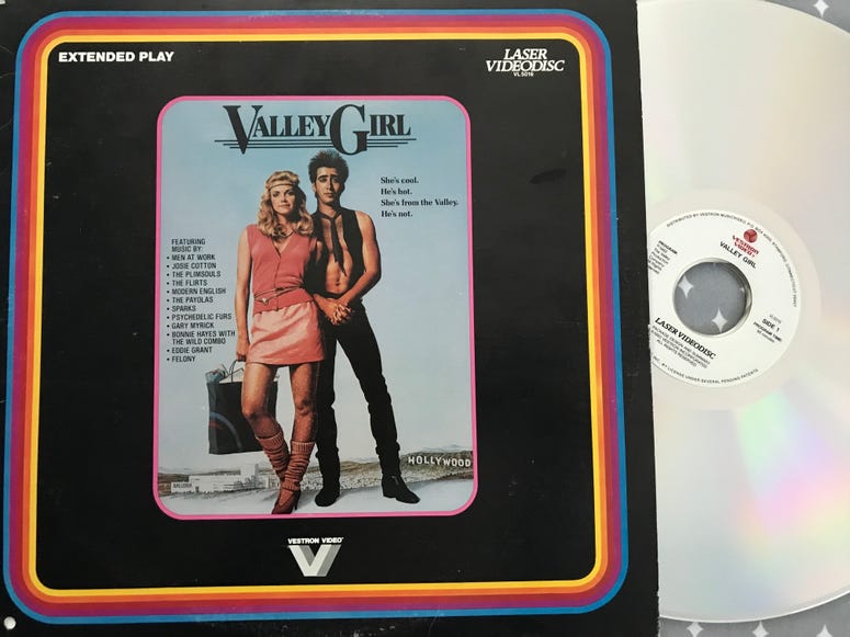 Valley Girl 80s Laser Disc