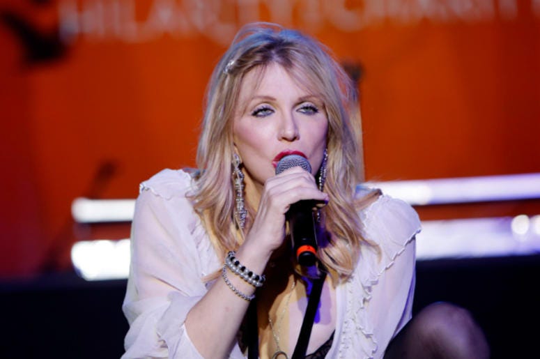 Courtney Love performs onstage Hilarity for Charity's 5th Annual Los Angeles Variety Show Courtney Love performs onstage Hilarity for Charity's 5th Annual Los Angeles Variety Show
