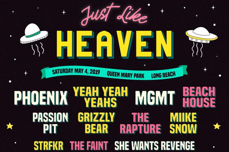 Just Like Heaven Festival Line Up