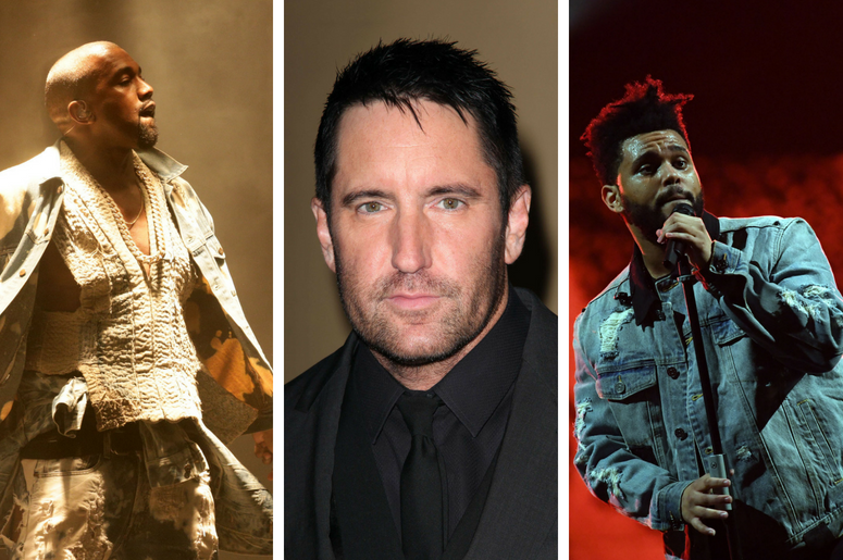 Kanye West, Trent Reznor, The Weekend Kanye West, Trent Reznor, The Weekend