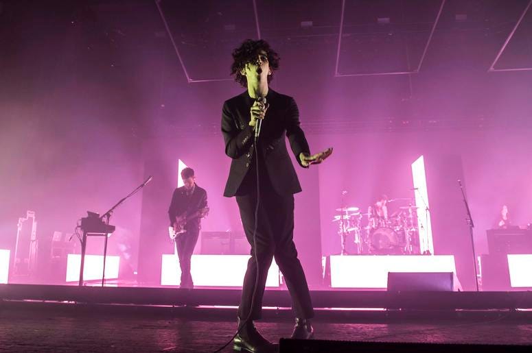 The 1975 perform live on stage at the O2 Academy The 1975 perform live on stage at the O2 Academy