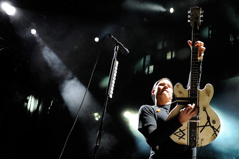 Blink-182 singer/guitarist Tom DeLonge performs at the Red Rock Casino as the band tours in support of the new album, "Neighborhoods" October 7, 2011 in Las Vegas, Nevada Blink-182 singer/guitarist Tom DeLonge performs at the Red Rock Casino as the band tours in support of the new album, "Neighborhoods" October 7, 2011 in Las Vegas, Nevada