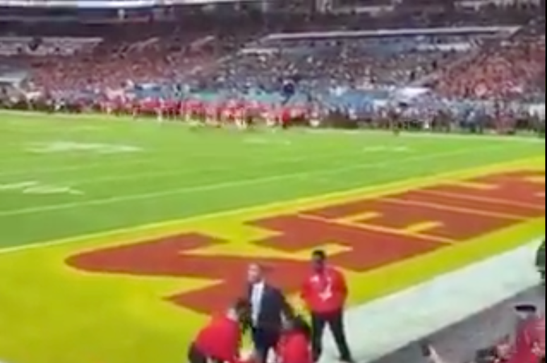 model at the superbowl