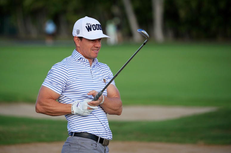 Mark Wahlberg Golfing