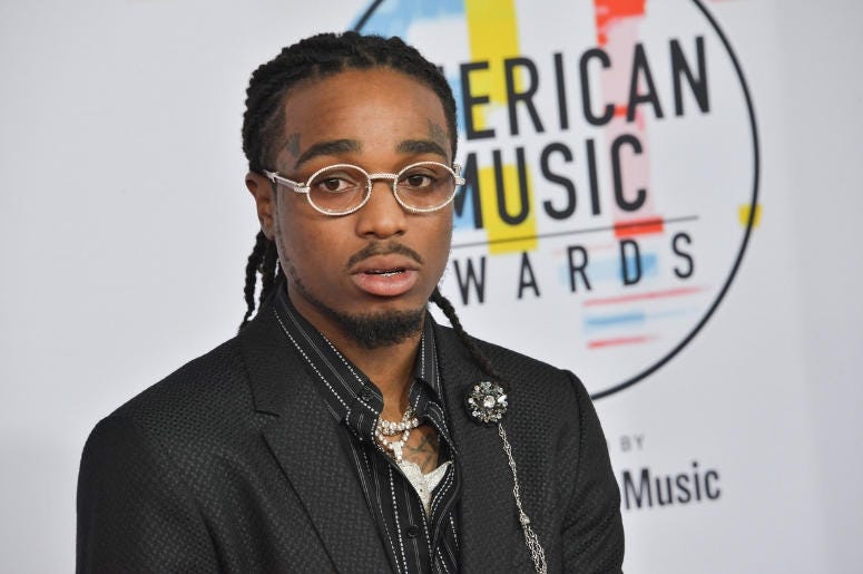 Quavo Quavo at the 2018 American Music Awards held at Microsoft Theater on October 09, 2018 in Los Angeles, CA, USA
