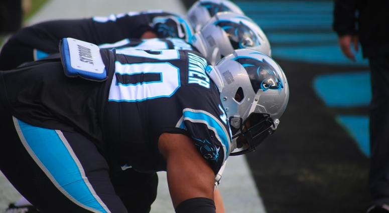 Panthers offensive line