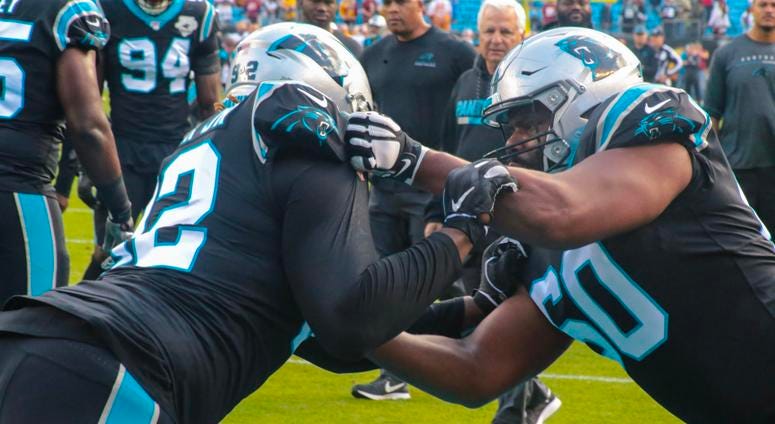 Panthers offensive line