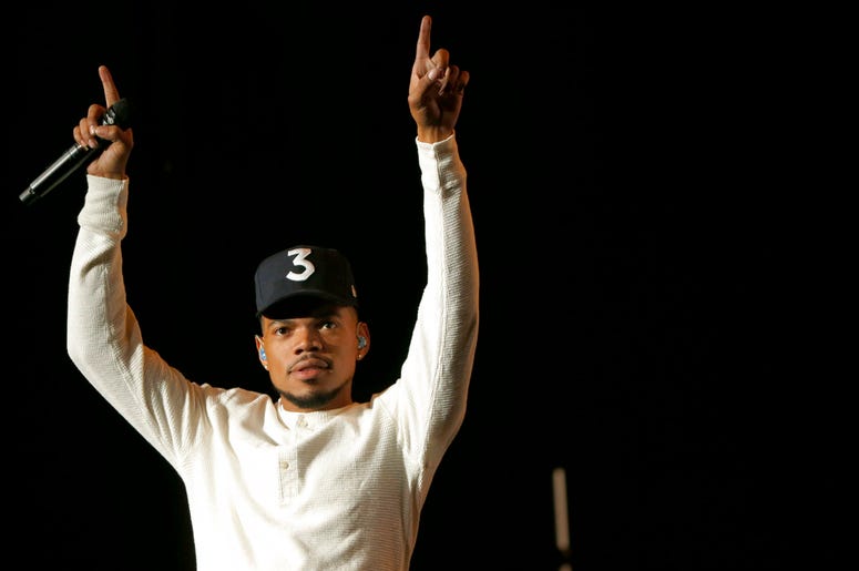 file photo, Chance The Rapper performs during a community concert at the Obama Foundation Summit in Chicago. DO NOT USE