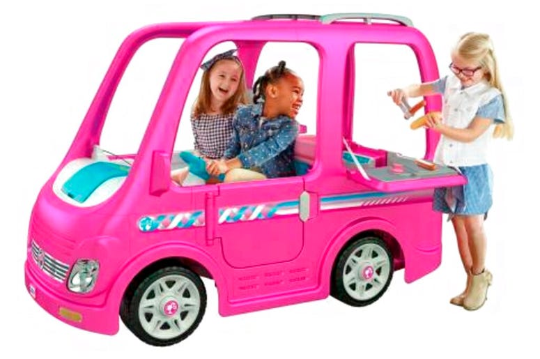 This image taken from the Consumer Product Safety Commission shows Power Wheels Barbie Dream Campers by Fisher-Price. DO NOT USE