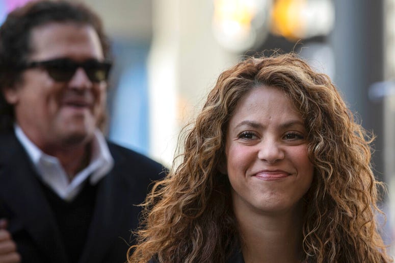 , Colombian performer Shakira arrives at court in Madrid, Spain. Pop music star Shakira is appearing in court Thursday June 6, 2019, for alleged tax evasion in Spain between 2012 and 2014. AP DO NOT USE