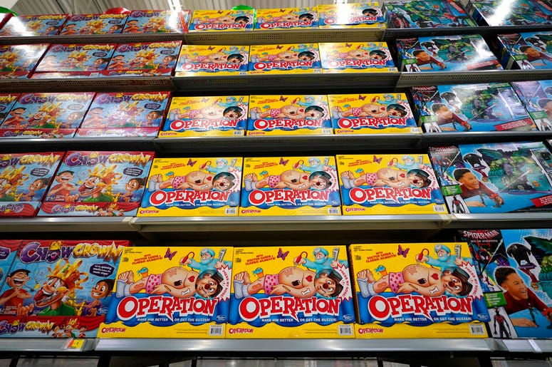 Operation made by Hasbro is displayed shelves in the expanded toy section at a Walmart Supercenter in Houston Operation made by Hasbro is displayed shelves in the expanded toy section at a Walmart Supercenter in Houston