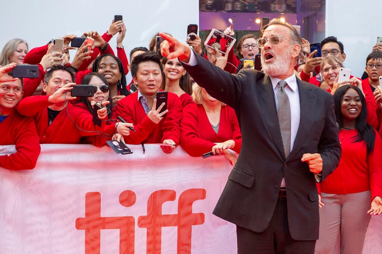 Actor Tom Hanks arrives for the Gala Premiere of the film "A Beautiful Day In The Neighborhood" at the 2019 Toronto International Film Festival on Saturday, Sept. 7, 2019. Actor Tom Hanks arrives for the Gala Premiere of the film "A Beautiful Day In The Neighborhood" at the 2019 Toronto International Film Festival on Saturday, Sept. 7, 2019.