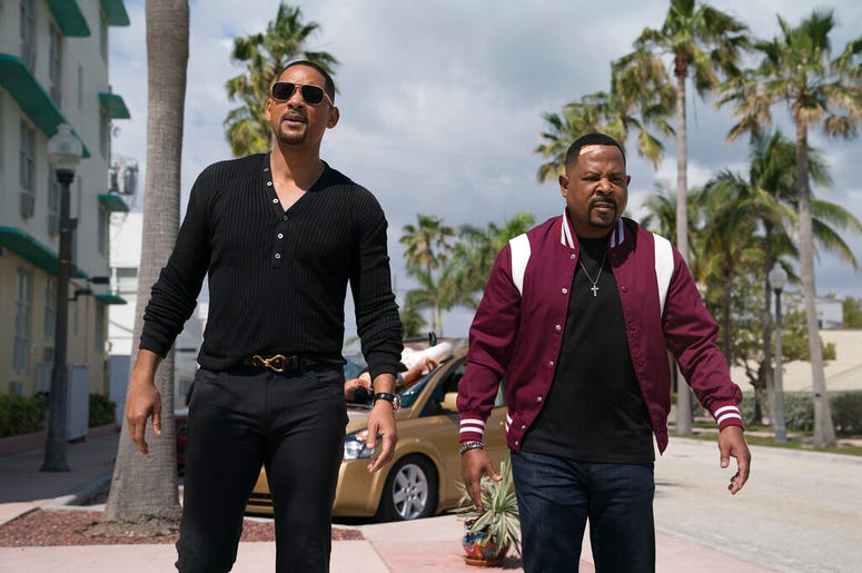 Sony Pictures shows Martin Lawrence, right, and Will Smith in a scene from "Bad Boys for Life."