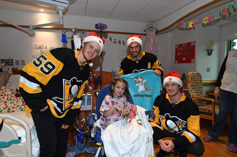 Pittsburgh Penguins at Children's Hospital