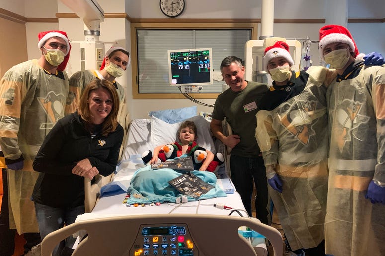 Pittsburgh Penguins at Children's Hospital