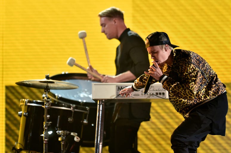 Justin Bieber and Jack U perform during the 58th Grammy Awards Justin Bieber and Jack U perform during the 58th Grammy Awards