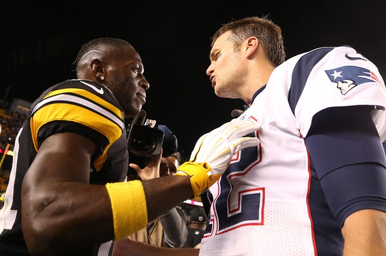 Tom Brady and Antonio Brown during simpler times