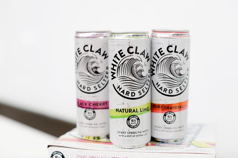 A variety of White Claw Hard Seltzers are seen at the Mike's