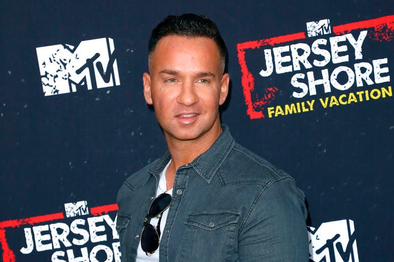 n this March 29, 2018 file photo, Mike "The Situation" Sorrentino arrives at the "Jersey Shore Family Vacation" premiere in Los Angeles