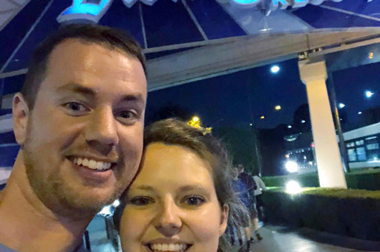 Couple visits Disney parks on two coasts in one day Couple visits Disney parks on two coasts in one day