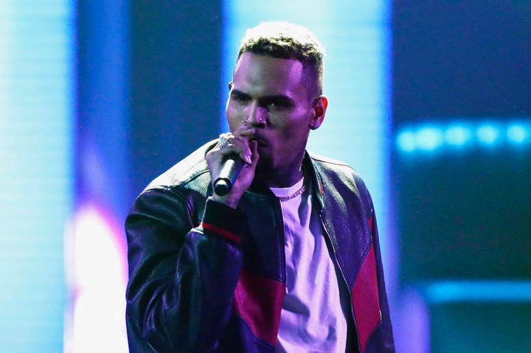 Chris Brown performs at the BET Awards at the Microsoft Theater in Los Angeles. DO NOT USE
