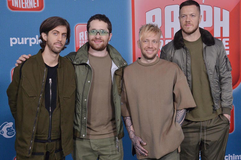 Imagine Dragons - Wayne Sermon, Daniel Platzman, Ben McKee and Dan Reynolds Imagine Dragons - Wayne Sermon, Daniel Platzman, Ben McKee and Dan Reynolds