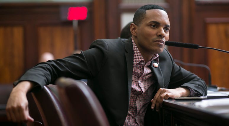 Ritchie Torres at a City Council hearing Ritchie Torres