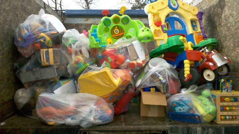 Second Chance Toys being delivered Second Chance Toys being delivered