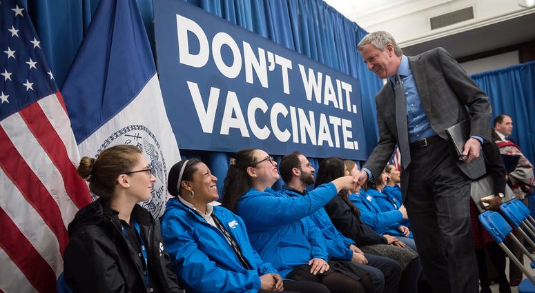 The de Blasio Administration today declared a public health emergency in select zip codes in Williamsburg, following a measles outbreak affecting the Orthodox Jewish community. Mayor Bill de Blasio Public Health Crisis