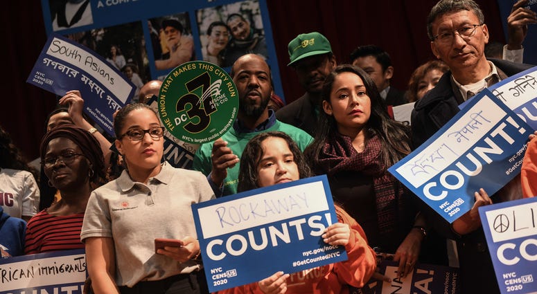 Mayor de Blasio attends a rally to kick off the NYC Census 2020 Complete Count Campaign with community partners, labor unions, and elected officials at NYU on Tuesday, January 14, 2020. Census 2020 NYC