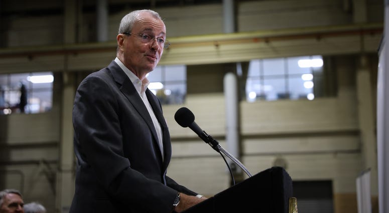 Governor Phil Murphy attends NJ TRANSIT’s engineer completion of formal training ceremony in Kearny on January 21, 2020. Phil Murphy