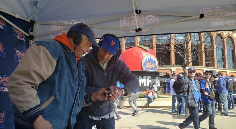WCBS 880's Tom Kaminski and Craig Allen at Citi Field Citi Field Opening Day