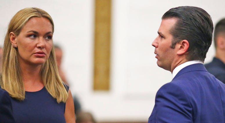 Vanessa Trump and Donad Trump Jr.