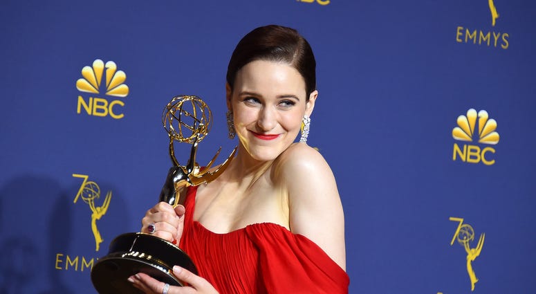 Rachel Brosnahan winner of the award for outstanding lead actress in a comedy series for "The Marvelous Mrs. Maisel" Rachel Brosnahan