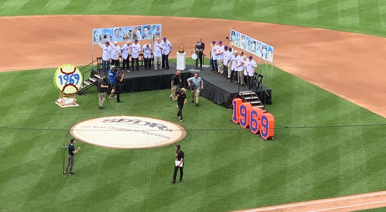Howie Rose serves as master of ceremonies for the 50th Anniversary celebration of the 1969 Mets championship team. 1969 Mets Anniversary Celebration