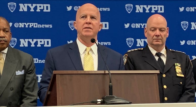 Police Commissioner James O'Neill gives a briefing on July 2, 2019. Police Commissioner James O'Neill
