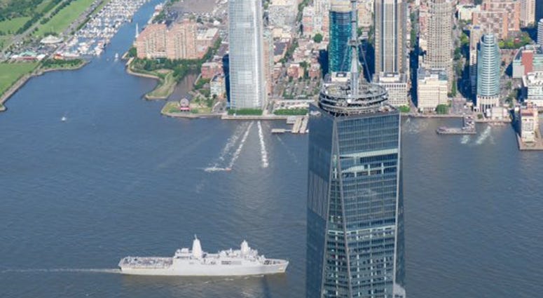 The Parade of Ships in New York City for Fleet Week on May 22, 2019. Fleet Week 2019