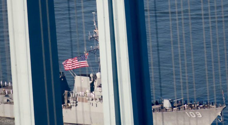 The Parade of Ships in New York City for Fleet Week on May 22, 2019. Fleet Week 2019