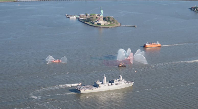 The Parade of Ships in New York City for Fleet Week on May 22, 2019. Fleet Week 2019