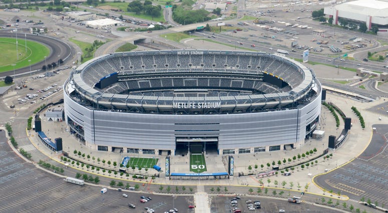 MetLife Stadium as seen from Chopper 880 on June 13, 2018. MetLife Stadium